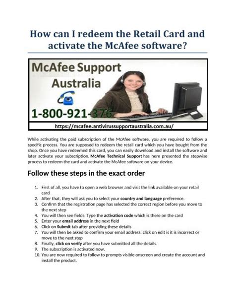 mcafee retail card|How to redeem your McAfee software retail card and activate your .